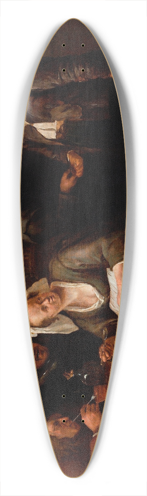 Jan Steen - Tavern Scene 39.3 inch art pintail longboard deck