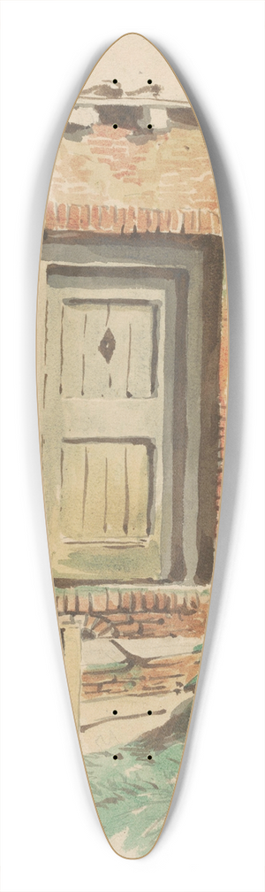 Jan Striening - Buitendeur aan een boerenwoning 39.3 inch art pintail longboard deck
