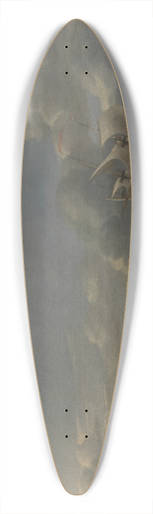 Jan Theunisz. Blanckerhoff - Men of War in a Stiff Breeze 39.3 inch art pintail longboard deck Jan Theunisz. Blanckerhoff - Men of War in a Stiff Breeze 39.3 inch art pintail longboard deck