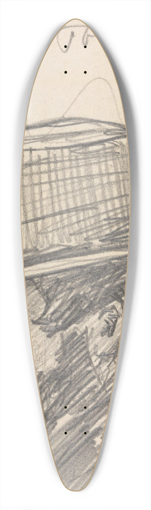 Jan Toorop - A Coachman in Delft 39.3 inch art pintail longboard deck