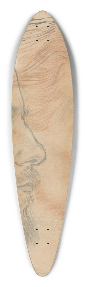 Jan Toorop - Portraits of Albert Verwey and Stefan George 39.3 inch art pintail longboard deck