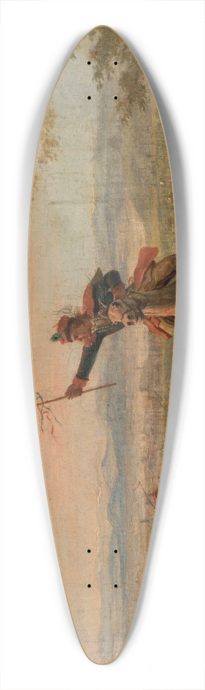 January Suchodolski - Cracovian wedding 39.3 inch art pintail longboard deck