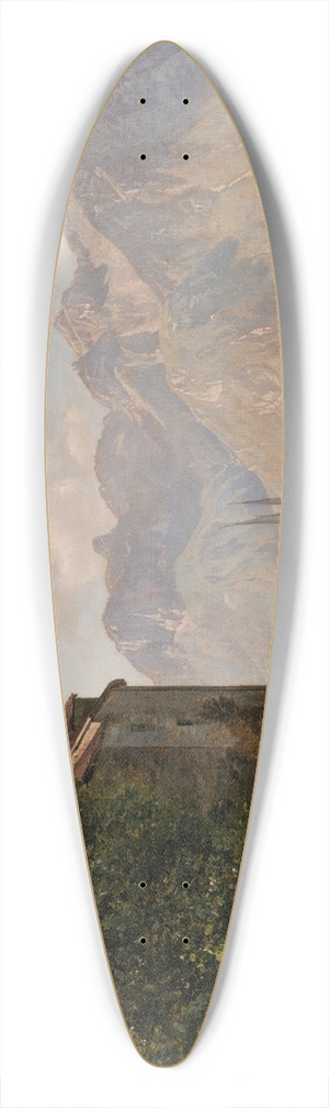 Janus la Cour - Chteau De Chillon,Lake Geneva 39.3 inch art pintail longboard deck