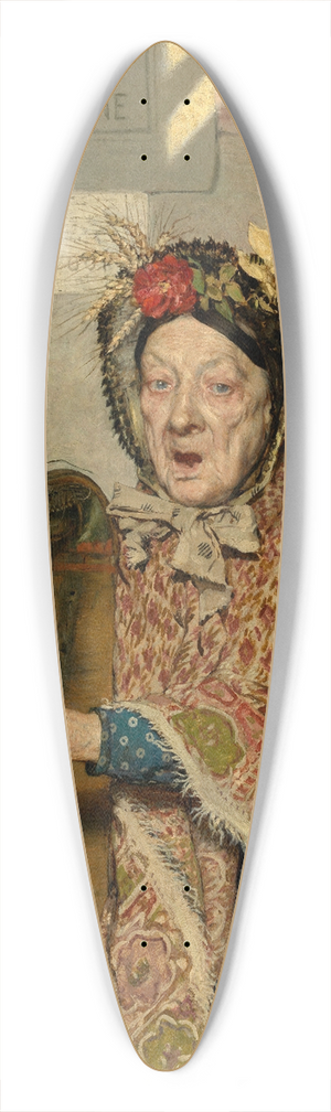 Jan van Beers - The Fallen Star 39.3 inch art pintail longboard deck