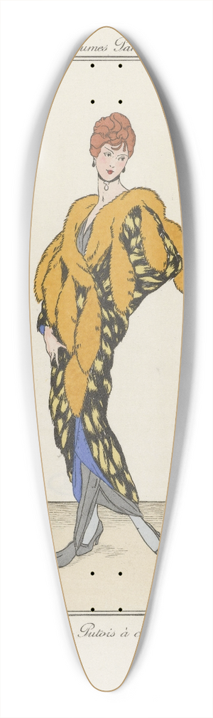 Jan van Brock - Manteau de Putois 39.3 inch art pintail longboard deck