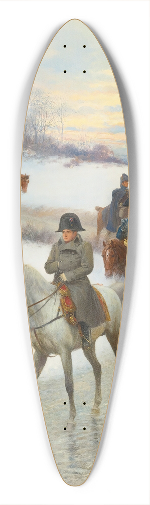 Jan Van Chelminski - Napoleon leading his army 39.3 inch art pintail longboard deck