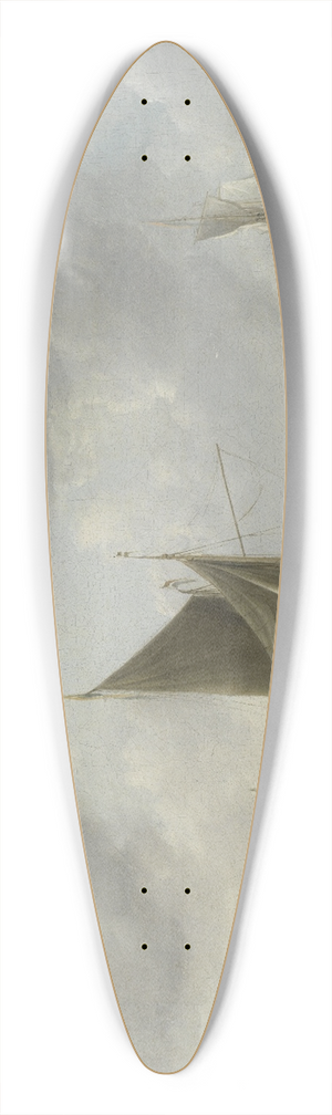 Jan van de Cappelle - Ships at Anchor on a Quiet Sea 39.3 inch art pintail longboard deck
