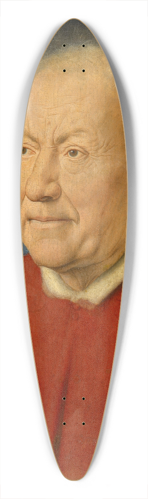 Jan van Eyck - Kardinal Niccol Albergati 39.3 inch art pintail longboard deck