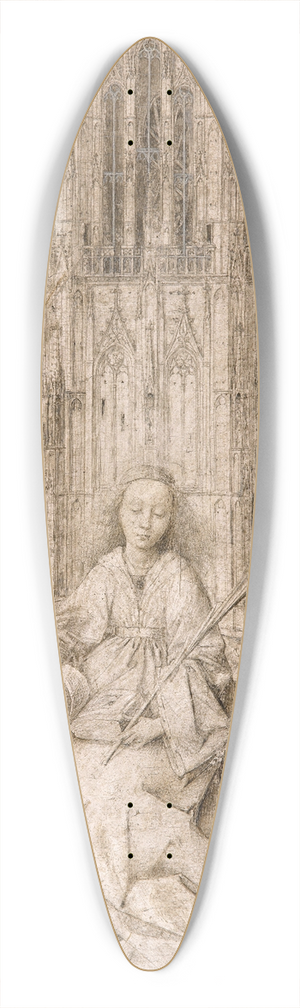 Jan van Eyck - Saint Barbara 39.3 inch art pintail longboard deck