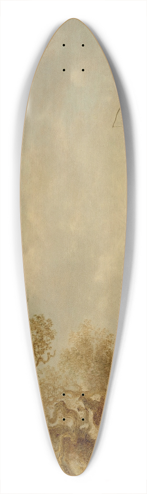 Jan van Goyen - A dune landscape with figures 39.3 inch art pintail longboard deck