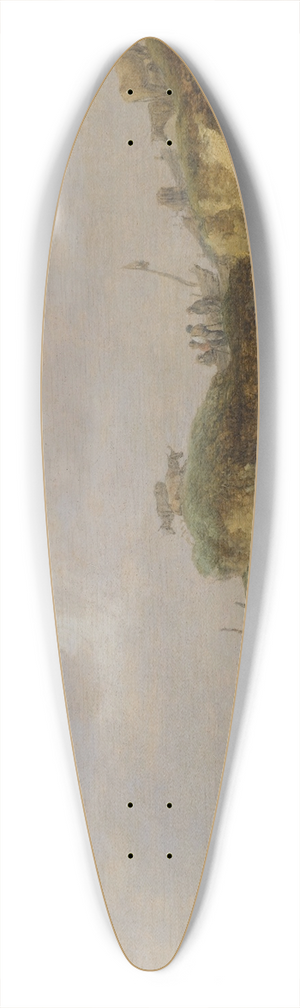 Jan van Goyen - A Dune Landscape With Herdsmen Tending Their Cattle 39.3 inch art pintail longboard deck