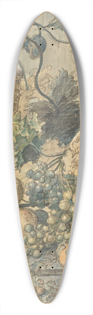 Jan van Huysum - Still Life With Fruit 39.3 inch art pintail longboard deck