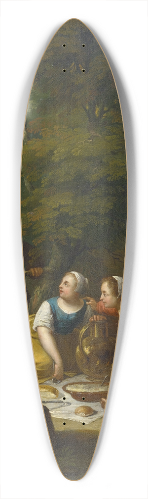 Jan Van Mieris - Meal Outdoors 39.3 inch art pintail longboard deck
