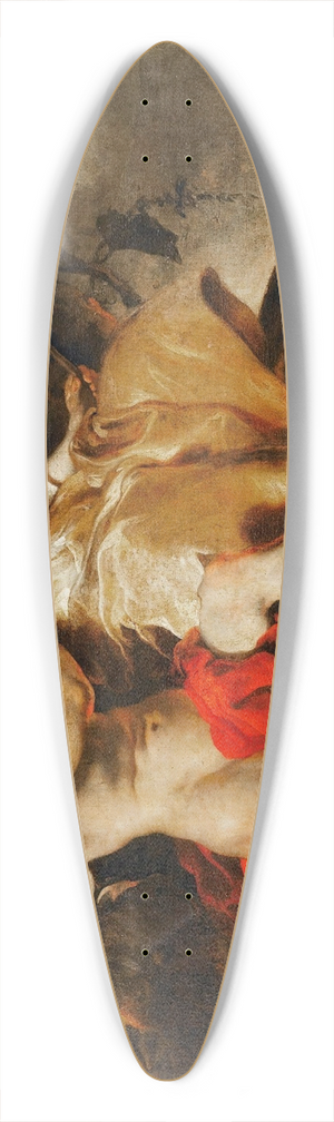 Jan van Noordt - Amaryllis Crowning Mirtillo 39.3 inch art pintail longboard deck