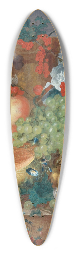 Jan Van Os - Fruit Still Life With A Mouse On A Ledge 39.3 inch art pintail longboard deck Jan Van Os - Fruit Still Life With A Mouse On A Ledge 39.3 inch art pintail longboard deck