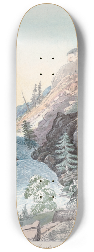 Charles Hamilton Smith - Portage in Hoarfrost River 8.25 inch art skate deck