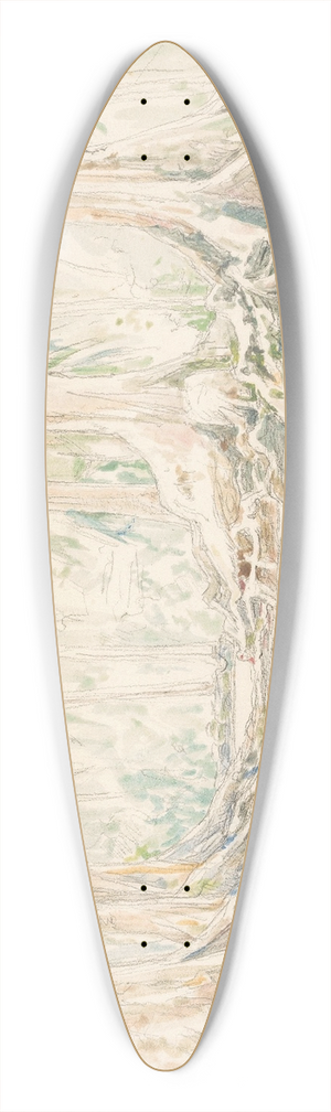Jan Veth - Gezicht tussen bomen in Indisch woud 39.3 inch art pintail longboard deck