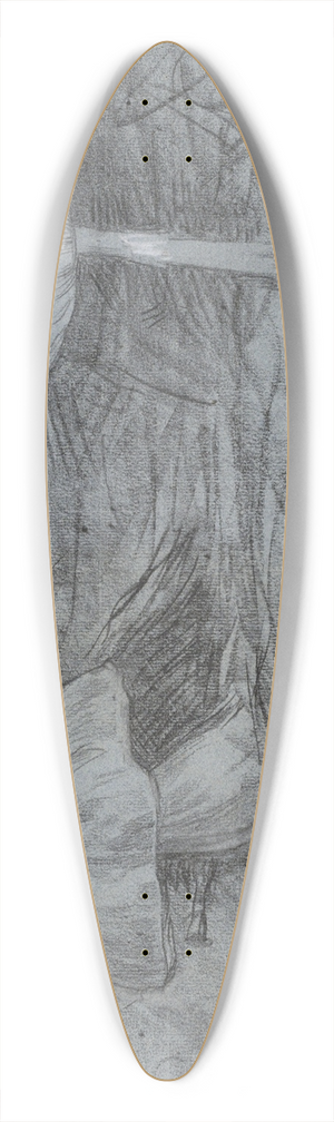 Jan Veth - Paddenstoelen 39.3 inch art pintail longboard deck