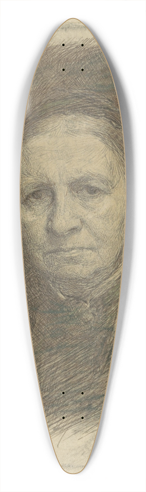 Jan Veth - Portret van mevrouw Anna Cornelia Veth-Giltay 39.3 inch art pintail longboard deck