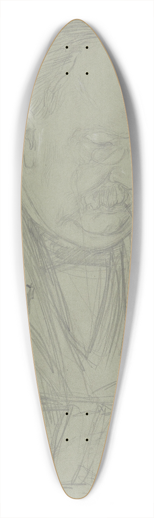 Jan Veth - Portret van Tak van Poortvliet 39.3 inch art pintail longboard deck Jan Veth - Portret van Tak van Poortvliet 39.3 inch art pintail longboard deck
