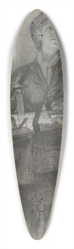 Jan Veth - Staande jongen met mand 39.3 inch art pintail longboard deck