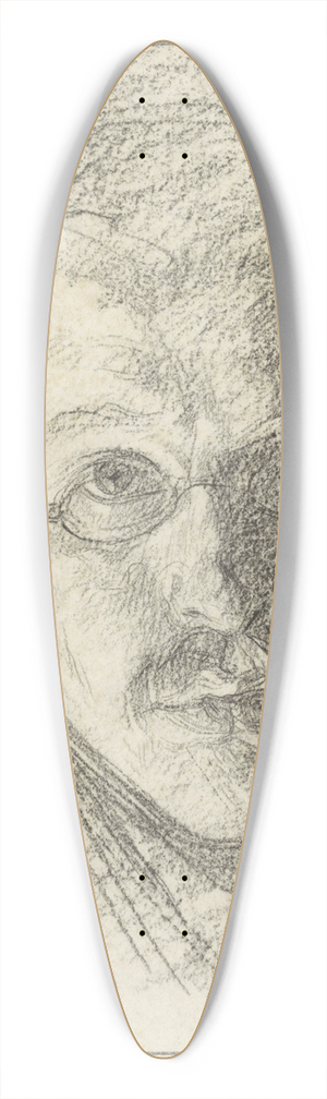 Jan Veth - Zelfportret van Jan Veth 39.3 inch art pintail longboard deck