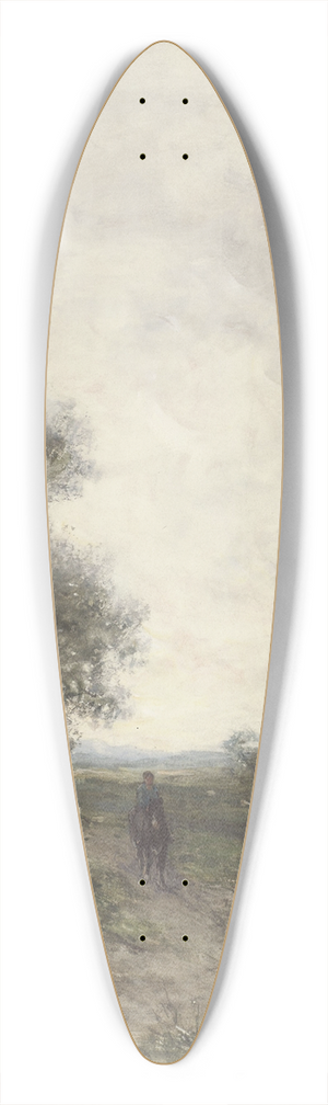 Jan Vrolijk - Landschap met een ruiter en een kudde schapen met herder 39.3 inch art pintail longboard deck