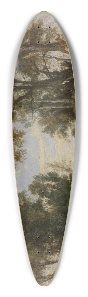 Jan Wildens - Landscape with Dancing Shepherds 39.3 inch art pintail longboard deck