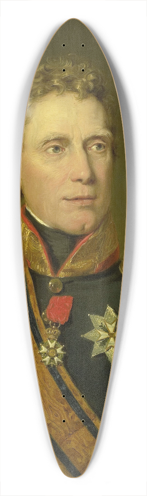 Jan Willem Pieneman - Portrait of Jonkheer Jan Willem Janssens, Governor of the Cape Colony and Governor-General of the Dutch East Indies 39.3 inch art pintail longboard deck
