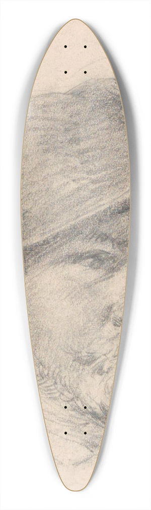 Jan Willem Rosier - Head of a Man 39.3 inch art pintail longboard deck Jan Willem Rosier - Head of a Man 39.3 inch art pintail longboard deck