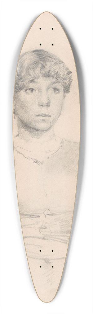 Jan Willem Rosier - Portrait of a Woman 39.3 inch art pintail longboard deck