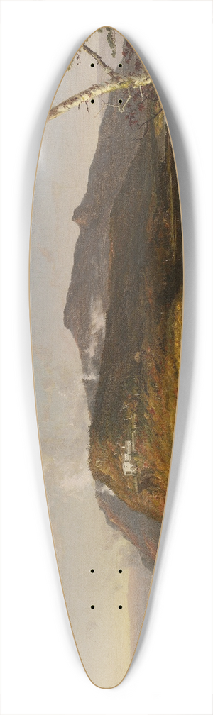 Jasper Francis Cropsey - Catskill Mountain House 39.3 inch art pintail longboard deck