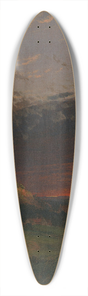 Jasper Francis Cropsey - Evening 39.3 inch art pintail longboard deck