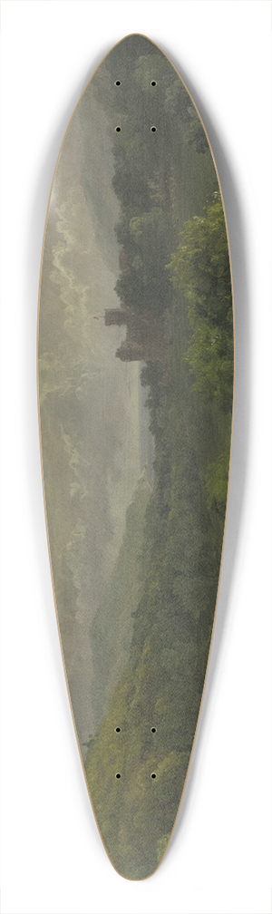 Jasper Francis Cropsey - Lulworth Castle 39.3 inch art pintail longboard deck