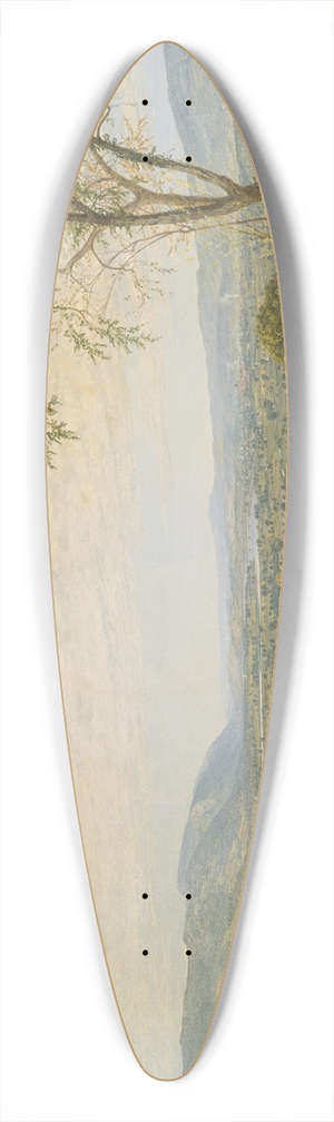 Jasper Francis Cropsey - The Valley of Wyoming 39.3 inch art pintail longboard deck