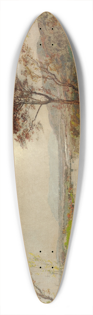 Jasper Francis Cropsey - Wyoming Valley (Probably, Landscape with Sheep) 39.3 inch art pintail longboard deck