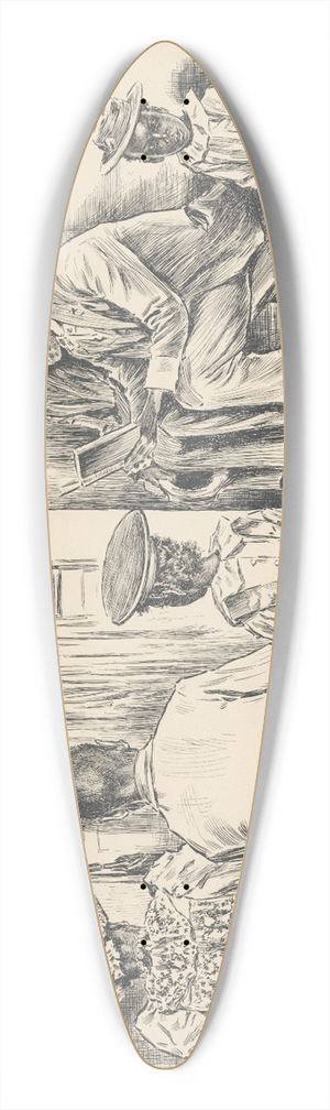 J. Campbel Phillips - The gospel. 39.3 inch art pintail longboard deck