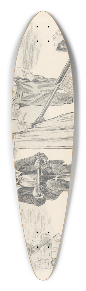 J. Campbel Phillips - The pride of the plantation. 39.3 inch art pintail longboard deck
