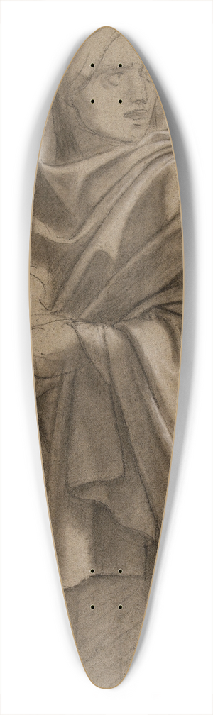 Jean-Achille Benouville - Femme debout drape 39.3 inch art pintail longboard deck