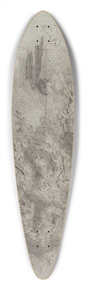 Jean-Achille Benouville - Feuillage 39.3 inch art pintail longboard deck