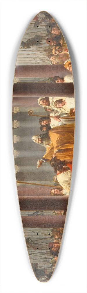 Jean Alaux - Baptme de Clovis 39.3 inch art pintail longboard deck Jean Alaux - Baptme de Clovis 39.3 inch art pintail longboard deck