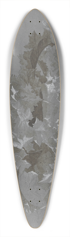 Jean-Antoine Linck - Study of Weeds 39.3 inch art pintail longboard deck