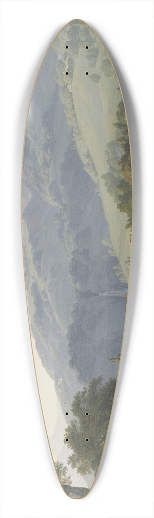 Jean-Antoine Linck - Vue de lAiguille de Varens de la Cascade de Chde, & du Village de ce mme nom, prise Sur la route de Chde au pont des Chvres 39.3 inch art pintail longboard deck