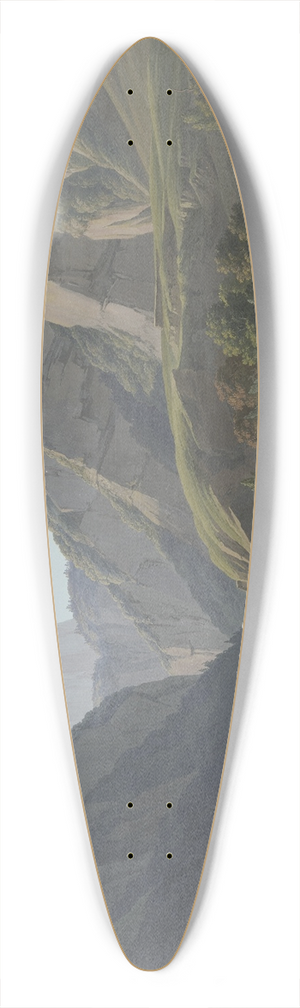 Jean-Antoine Linck - Vue de lEntre de Cluse, du Mont Vergi, & de lAiguille de Varens 39.3 inch art pintail longboard deck
