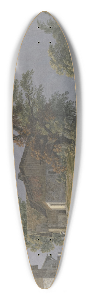 Jean-Antoine Linck - Vue de Vi en Salas et du Mle 39.3 inch art pintail longboard deck