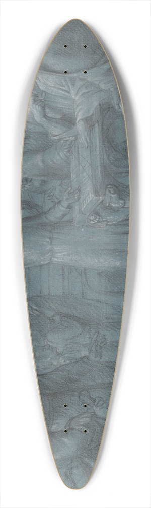 Jean Antoine Verschaeren - Christs Dispute with the Doctors 39.3 inch art pintail longboard deck