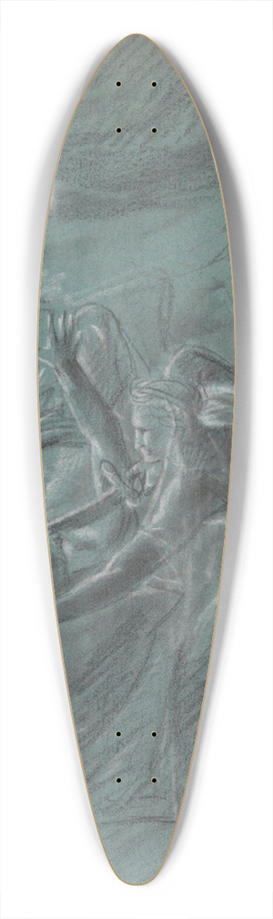 Jean Antoine Verschaeren - Judith and Holfernes 39.3 inch art pintail longboard deck