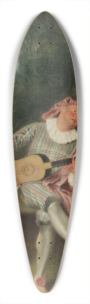 Jean-Antoine Watteau - Mezzetin 39.3 inch art pintail longboard deck