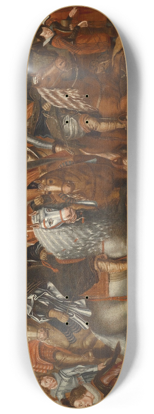Adriaen Pietersz van de Venne (follower) - Kavalkade der Prinzen von Nassau 8.25 inch art skate deck