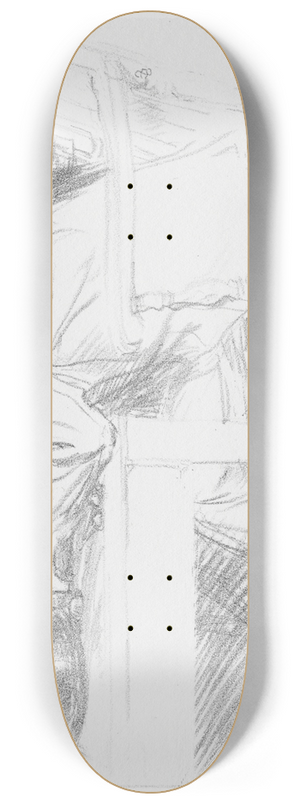 Charles Haslewood Shannon - Charles Ricketts 8.25 inch art skate deck